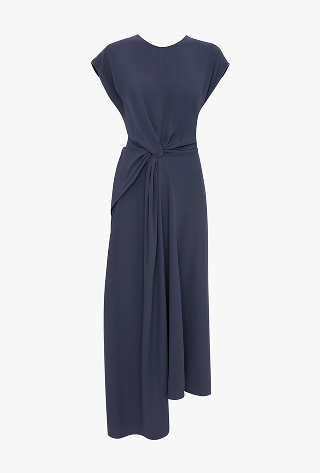 Aria Midi Dress In Eclipse