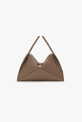 Victoria Plié Bag In Dove Grey Leather