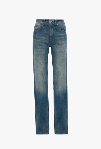 Julia Stretch Jean In Worn Blue Wash