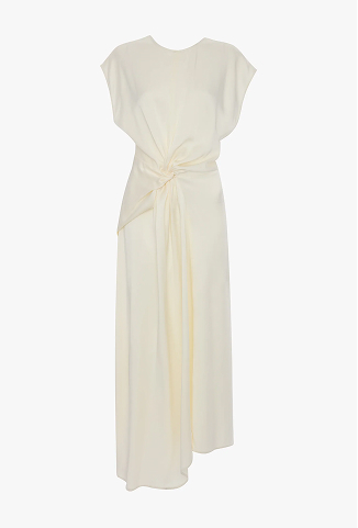 Aria Midi Dress In Ivory
