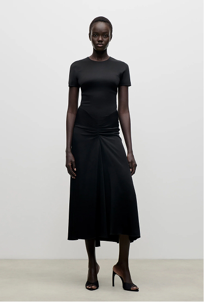 Blaire Midi Dress In Black