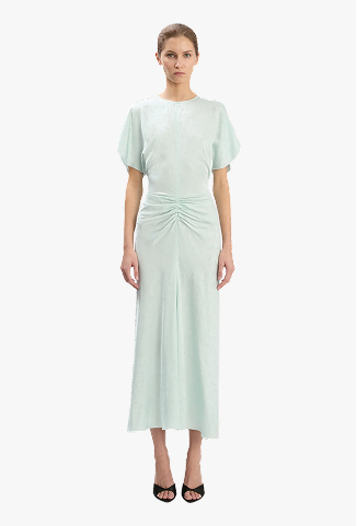 Bela Midi Dress In Aquamarine