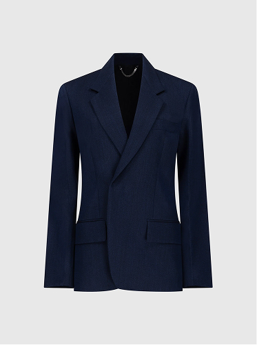 Single Breasted Jacket In Blue