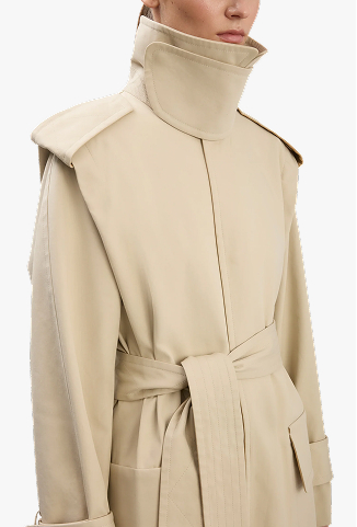 Philippa Trench Coat In Beige