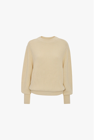 Relaxed Fit Jumper In Ivory