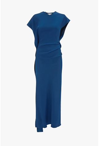 Victoria Midi Dress In Blue