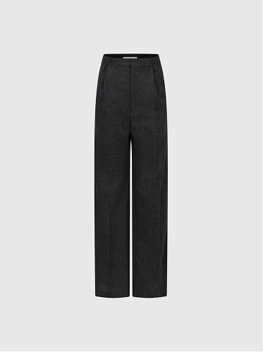 Ethel Trouser In Dark Grey Melange