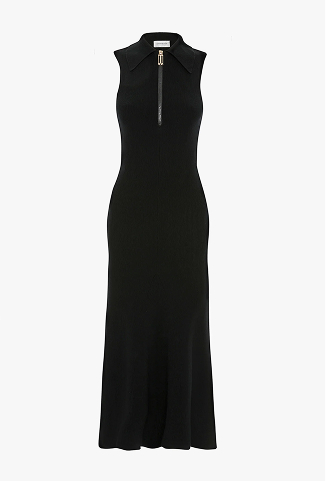 Mira Midi Dress In Black