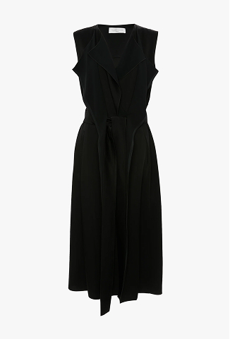 Sybil Midi Dress In Black