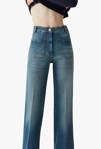 Alina Jean In Worn Blue Wash