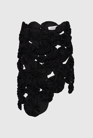 Applique Skirt In Black
