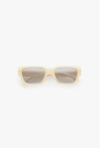 Acetate Sunglasses In Ivory Marble