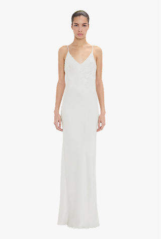 Lace Cami Dress In Magnesium