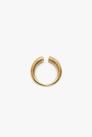 Cufflink Ring In Light Gold
