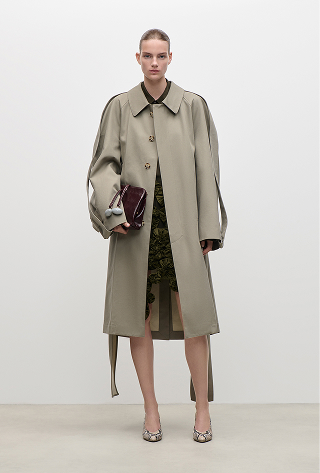 Car Coat In Beige