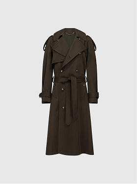Trench Coat In Green