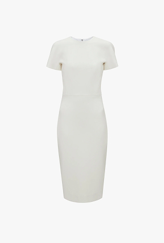 Claude Midi Dress In Ivory