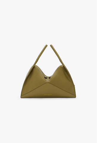 Victoria Plié Bag In Cactus Green Leather