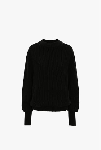 Relaxed Fit Jumper In Black