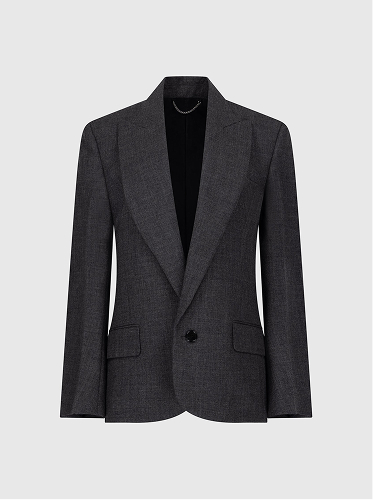 Roberta Jacket In Dark Grey Melange