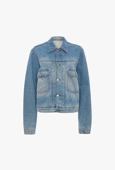 Denim Trucker Jacket In Heritage Blue