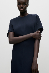 Eleanor Midi Dress In Navy