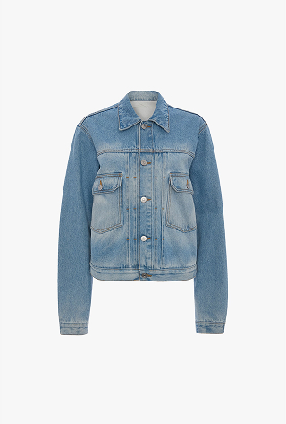Denim Trucker Jacket In Heritage Blue