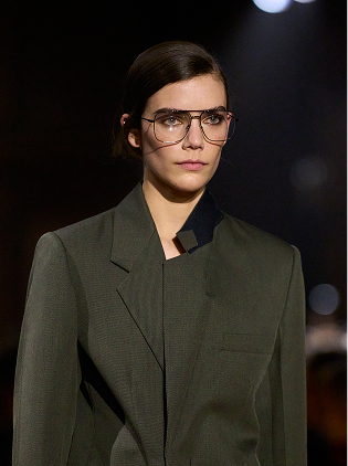 Single Breasted Jacket In Green