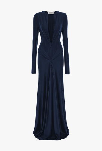 Aida Gown In Navy