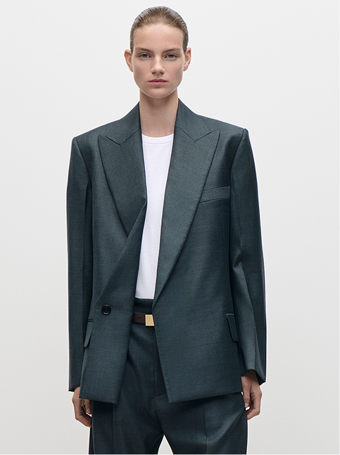 Olie Jacket In Dark Teal