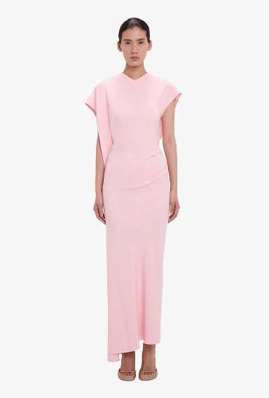 Victoria Midi Dress In Candy Floss