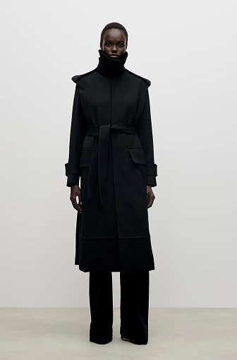 Philippa Trench Coat In Black