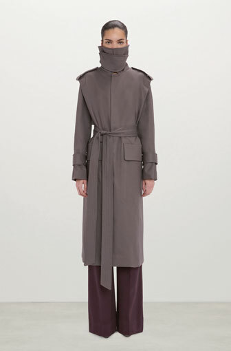 Philippa Trench Coat In Grey