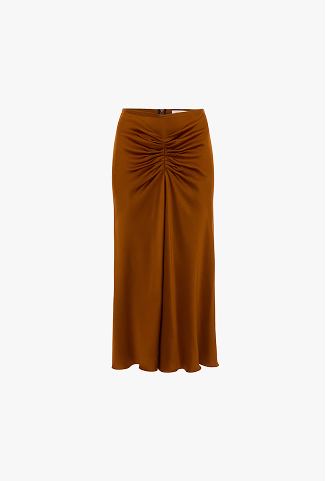 Bela Midi Skirt In Bronze