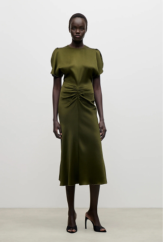 Bela Midi Dress In Green