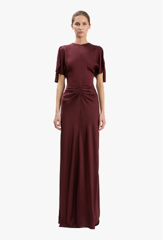 Isabella Gown In Burgundy
