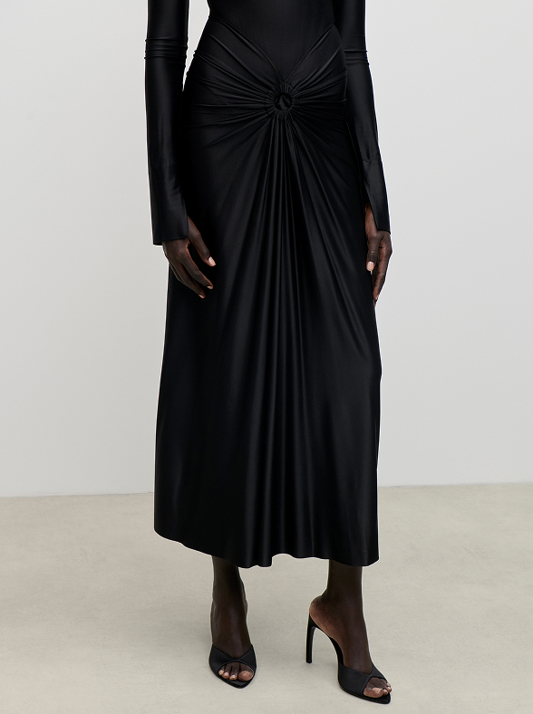 Frances Midi Dress In Black