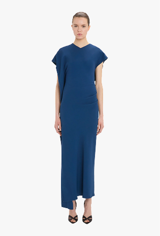 Victoria Midi Dress In Blue