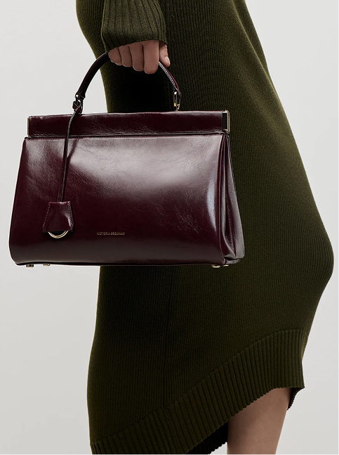 Sloane Frame Bag 28 Burgundy Distressed Leather