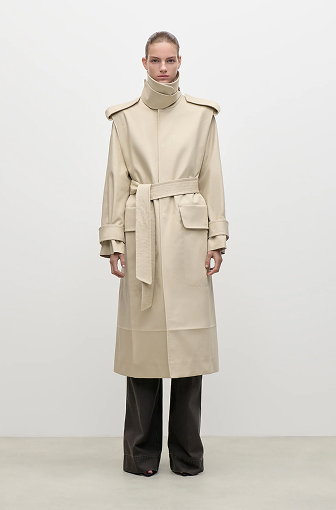 Philippa Trench Coat In Beige