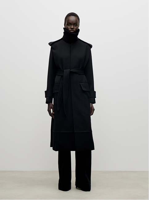 Philippa Trench Coat In Black