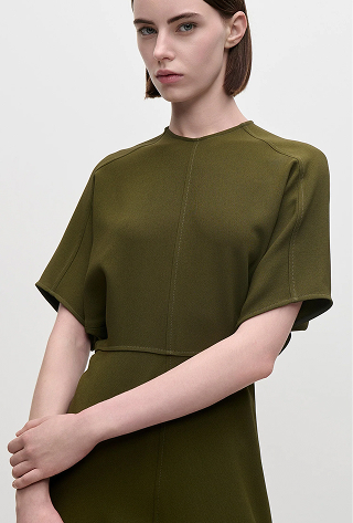 Eleanor Midi Dress In Green