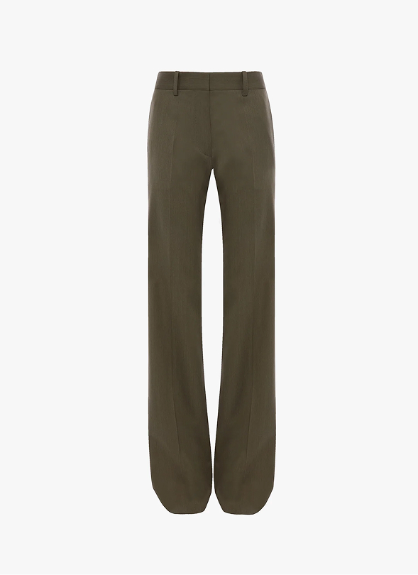 Tailored Straight Leg Trouser In Sage Melange