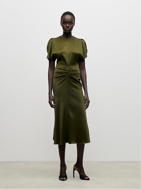 Bela Midi Dress In Green