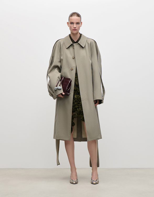 Car Coat In Beige