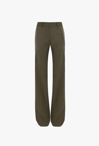 Tailored Straight Leg Trouser In Sage Melange