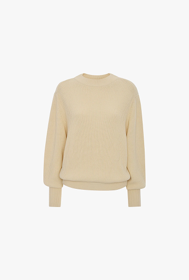 Relaxed Fit Jumper In Ivory