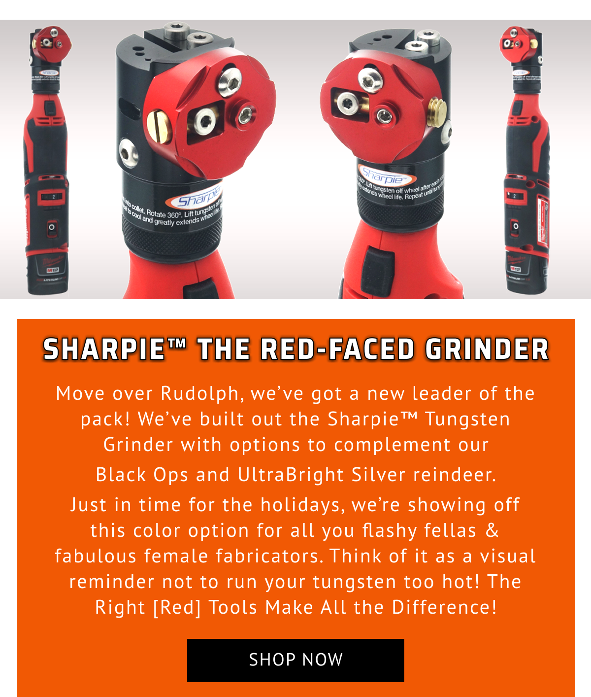 Cordless Sharpie DX™ Tungsten Grinder Adjustable 15°- 45°
