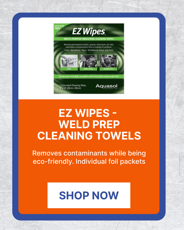 EZ Wipes - Weld Prep Cleaning Towels