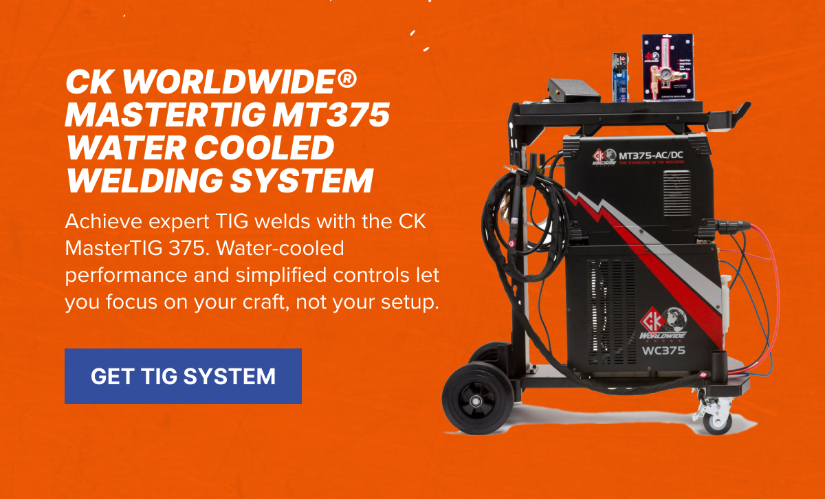 CK Worldwide MasterTIG MT375 Water Cooled Welding System